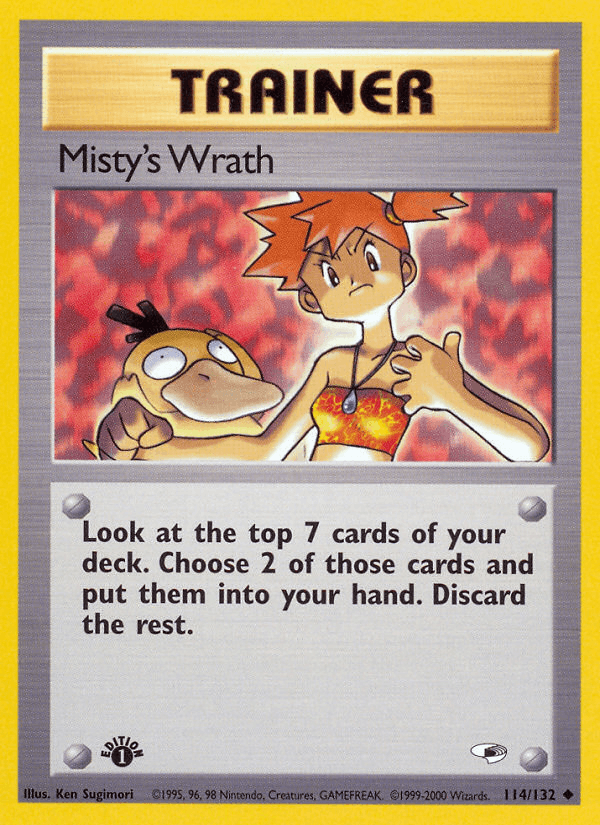 Misty's Wrath 114/132 — Pokémon Gym Heroes card