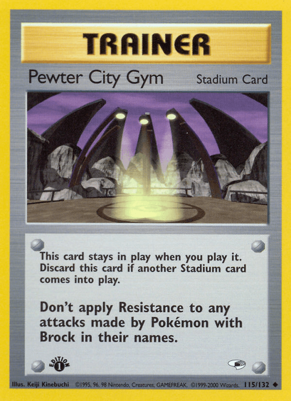 Pewter City Gym 115/132 — Pokémon Gym Heroes card