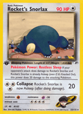 Rocket's Snorlax 33/132 — Pokémon Gym Heroes card