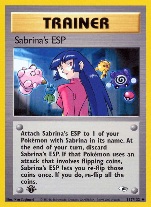 Sabrina's ESP 117/132 — Pokémon Gym Heroes card