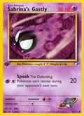 Sabrina's Gastly 93/132 — Pokémon Gym Heroes card