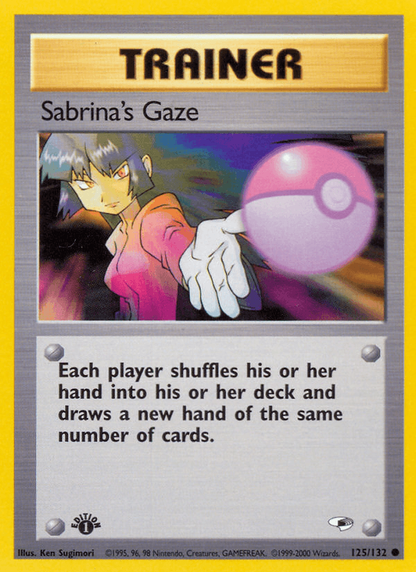 Sabrina's Gaze 125/132 — Pokémon Gym Heroes card