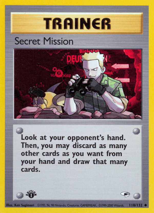 Secret Mission 118/132 — Pokémon Gym Heroes card