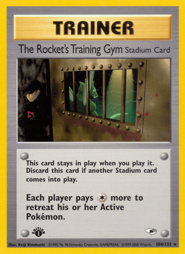 The Rocket's Training Gym 104/132 — Pokémon Gym Heroes card