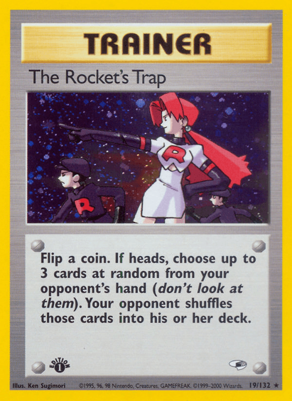 The Rocket's Trap 19/132 — Pokémon Gym Heroes card