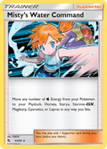 Misty's Water Command 63/68 English Pokémon card from Hidden Fates (2019)