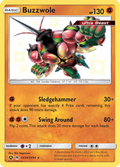Buzzwole SV24/SV94 English Pokémon card from Hidden Fates Shiny Vault (2019)