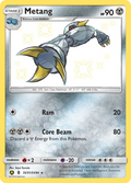 Metang SV31/SV94 English Pokémon card from Hidden Fates Shiny Vault (2019)