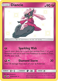 Diancie SV36/SV94 English Pokémon card from Hidden Fates Shiny Vault (2019)