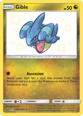 Gible SV38/SV94 English Pokémon card from Hidden Fates Shiny Vault (2019)