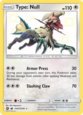 Type: Null SV45/SV94 English Pokémon card from Hidden Fates Shiny Vault (2019)