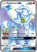 Reshiram-GX SV51/SV94 English Pokémon card from Hidden Fates Shiny Vault (2019)