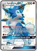 Lycanroc-GX SV67/SV94 English Pokémon card from Hidden Fates Shiny Vault (2019)