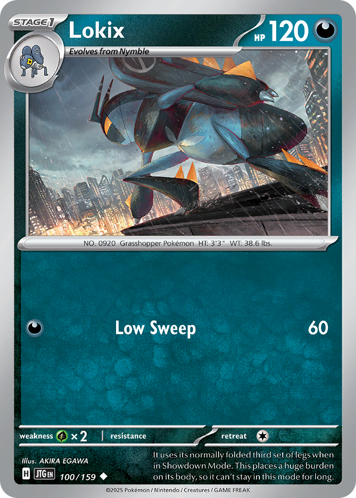 Lokix 100/159 — English Pokémon Journey Together (2025)