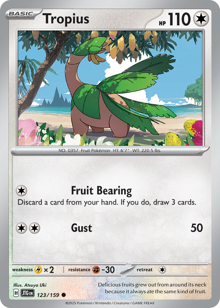Tropius 123/159 — English Pokémon Journey Together (2025)