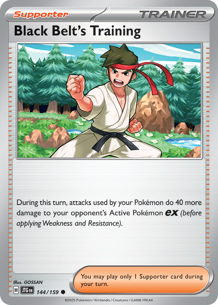 Black Belt's Training 144/159 — English Pokémon Journey Together (2025)