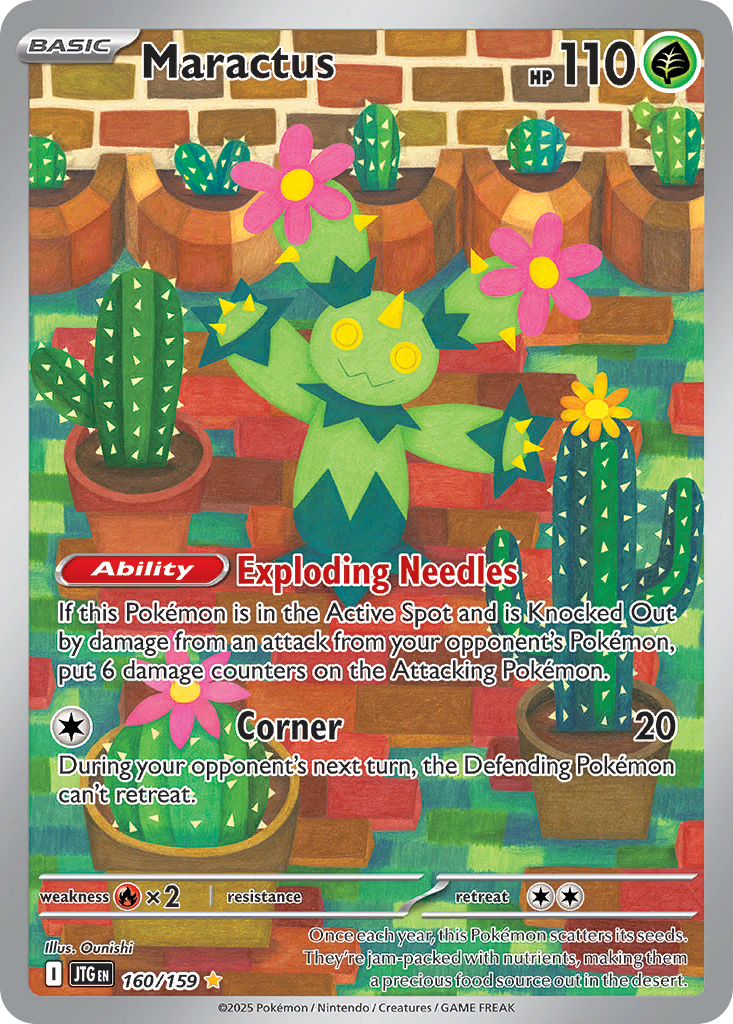 Maractus 160/159 — English Pokémon Journey Together (2025)