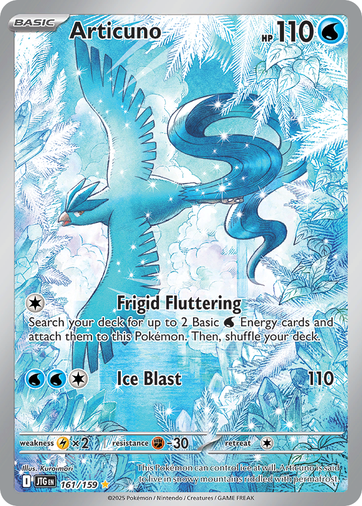 Articuno 161/159 — English Pokémon Journey Together (2025)