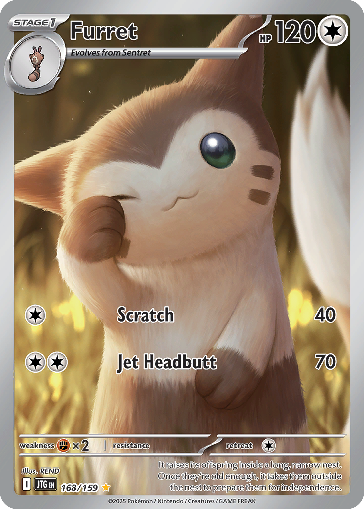 Furret 168/159 — English Pokémon Journey Together (2025)