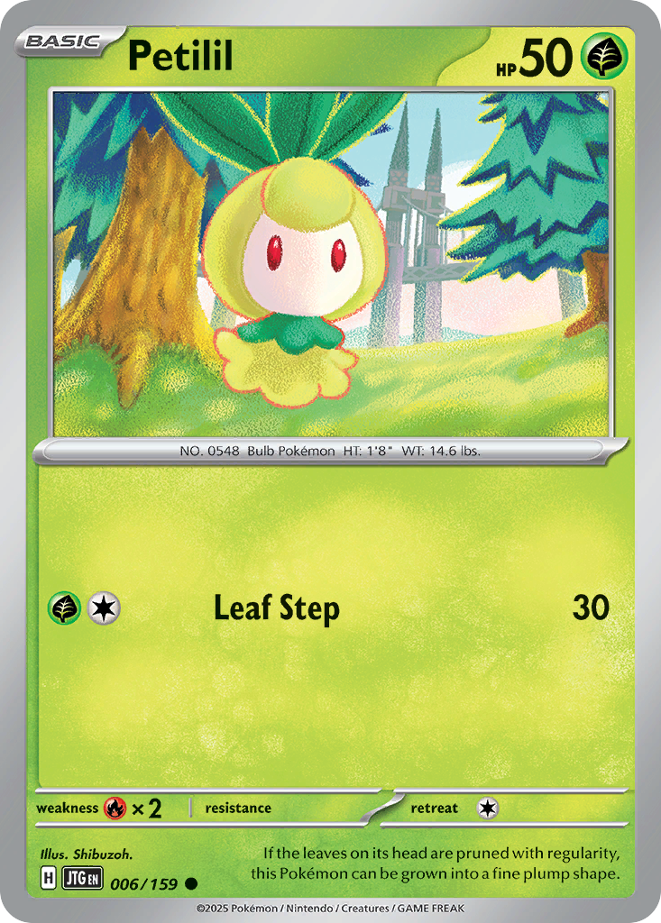Petilil 6/159 — English Pokémon Journey Together (2025)