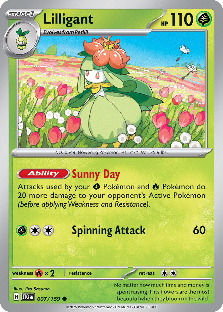Lilligant 7/159 — English Pokémon Journey Together (2025)