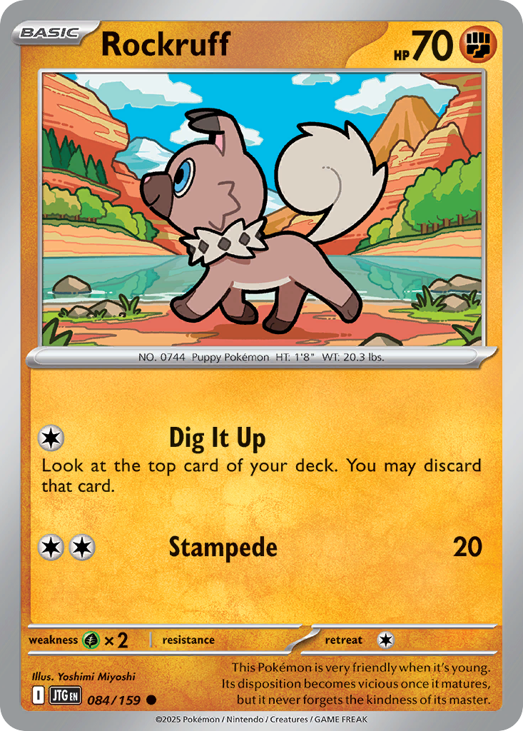 Rockruff 84/159 — English Pokémon Journey Together (2025)