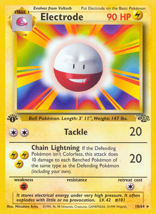 Electrode 18/64 Pokémon Jungle card