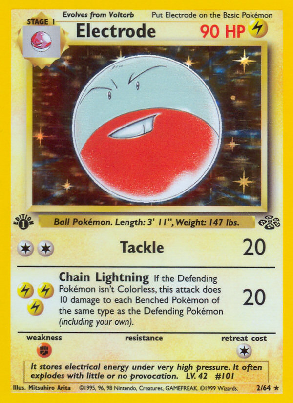 Electrode 2/64 Pokémon Jungle card