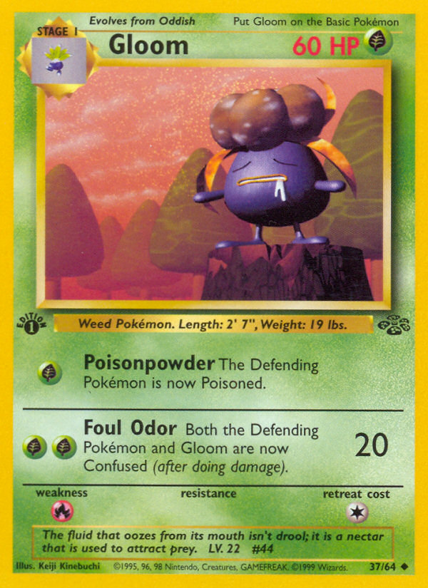 Gloom 37/64 Pokémon Jungle card