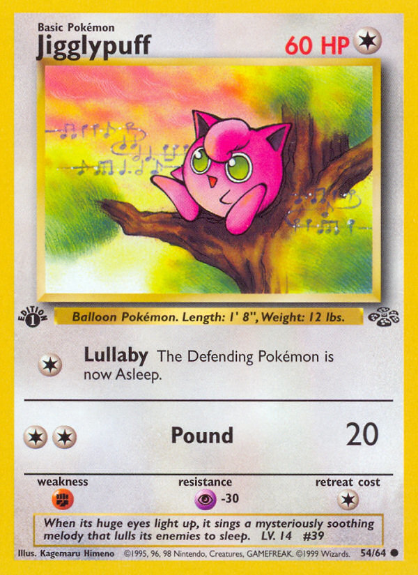 Jigglypuff 54/64 Pokémon Jungle card