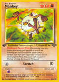 Mankey 55/64 Pokémon Jungle card