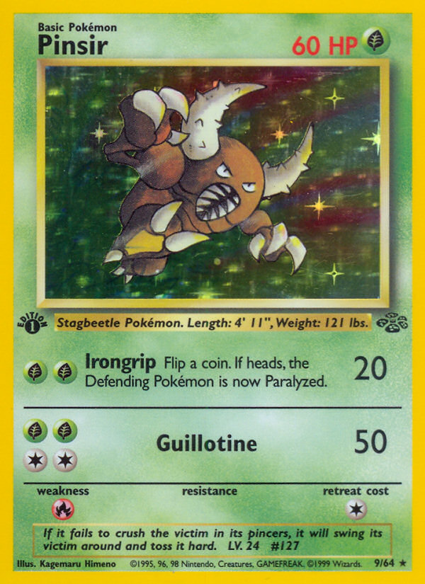 Pinsir 9/64 Pokémon Jungle card