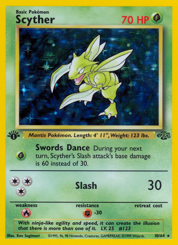 Scyther 10/64 Pokémon Jungle card