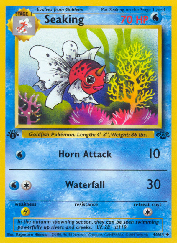 Seaking 46/64 Pokémon Jungle card