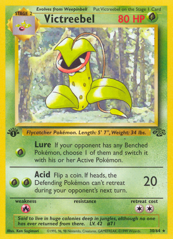 Victreebel 30/64 Pokémon Jungle card