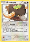 Bouffalant 107/113 Pokémon card from Legendary Treasures (2013), English Uncommon