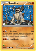 Terrakion 84/113 Pokémon card from Legendary Treasures (2013), English Rare Holo