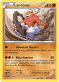 Landorus 85/113 Pokémon card from Legendary Treasures (2013), English Rare Holo