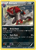 Zoroark 90/113 Pokémon card from Legendary Treasures (2013), English Rare Holo