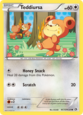 Teddiursa RC15/RC25 Pokémon card from Legendary Treasures (2013), Radiant Collection, English Common