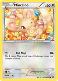 Minccino RC18/RC25 Pokémon card from Legendary Treasures (2013), Radiant Collection, English Common