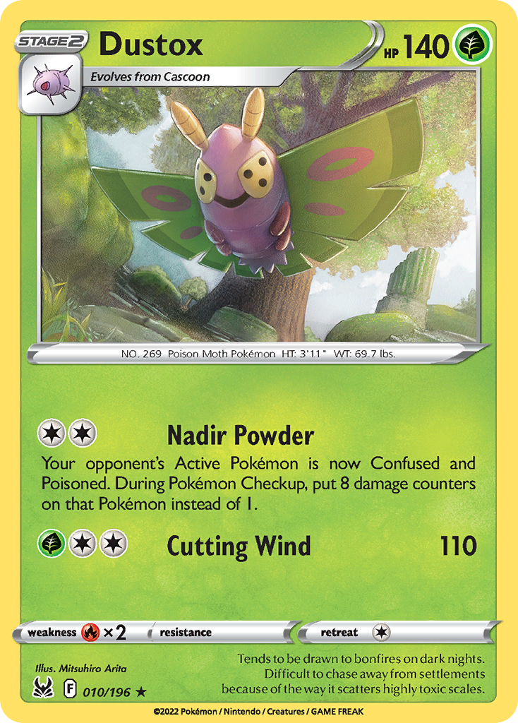 Dustox 10/196 — English Pokémon Lost Origin (2022)