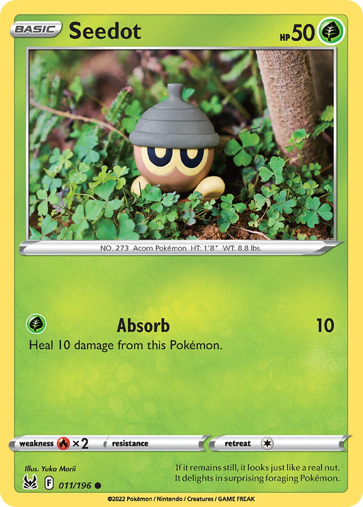 Seedot 11/196 — English Pokémon Lost Origin (2022)