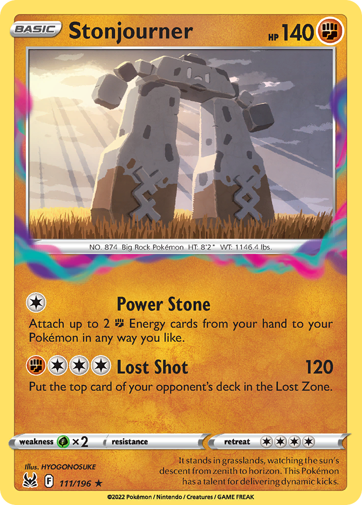 Stonjourner 111/196 — English Pokémon Lost Origin (2022)