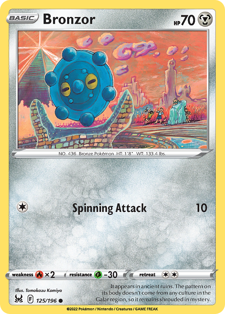 Bronzor 125/196 — English Pokémon Lost Origin (2022)