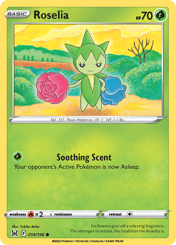 Roselia 14/196 — English Pokémon Lost Origin (2022)