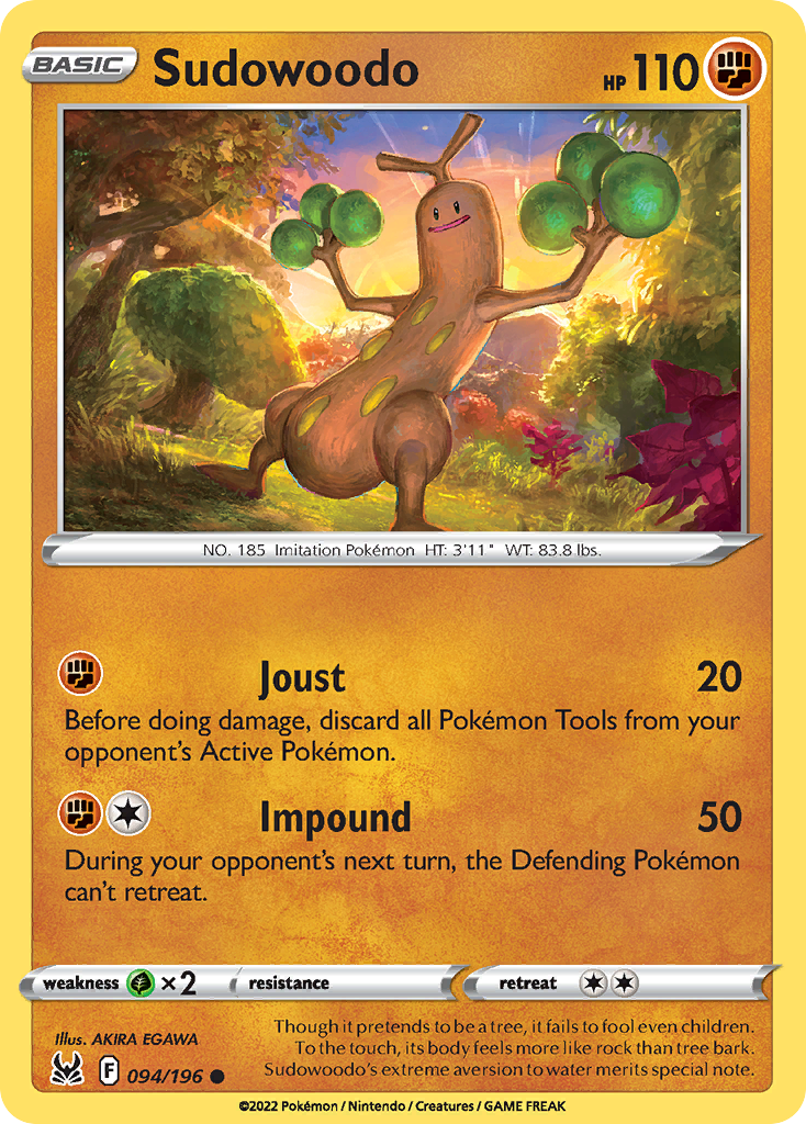 Sudowoodo 94/196 — English Pokémon Lost Origin (2022)