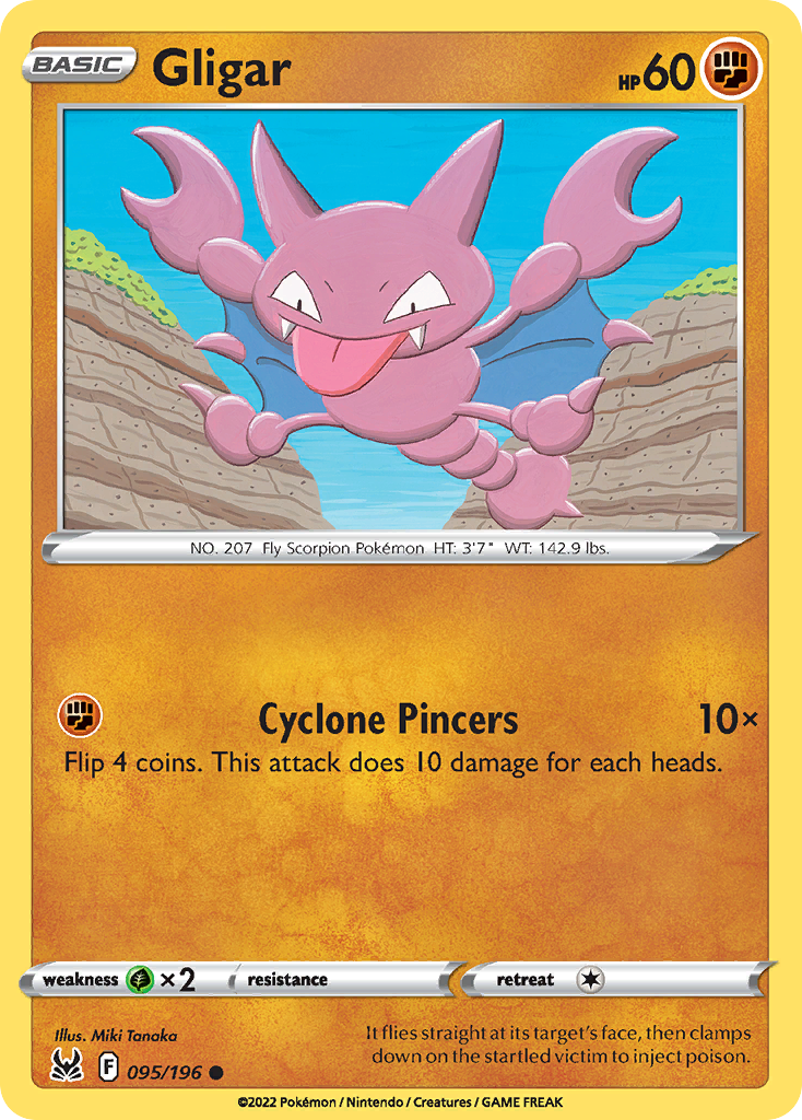 Gligar 95/196 — English Pokémon Lost Origin (2022)