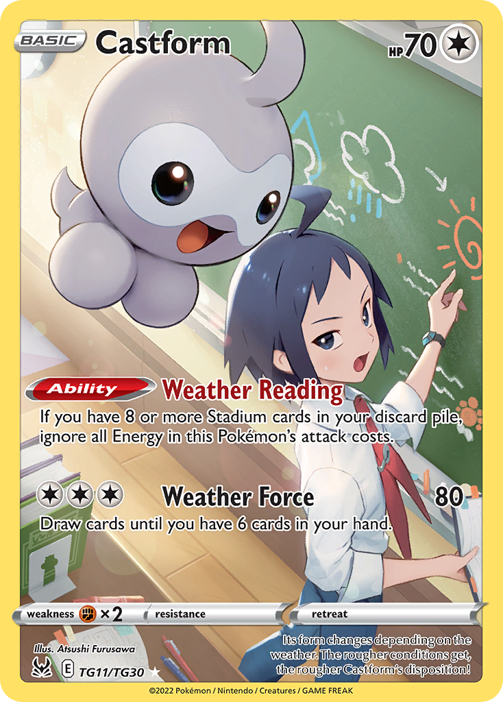 Castform TG11/TG30 — English Pokémon Lost Origin Trainer Gallery (2022)