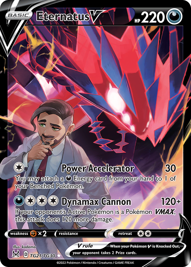 Eternatus V TG21/TG30 — English Pokémon Lost Origin Trainer Gallery (2022)